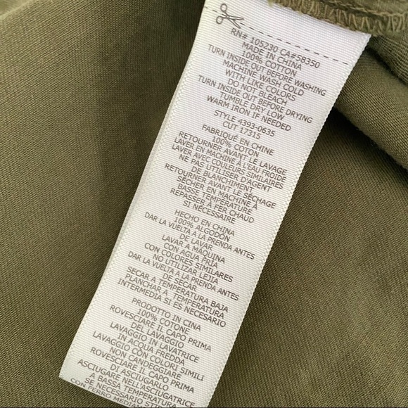 Current/Elliott Women's Green An Easy Military Vest Size 0 (XS) Style 4393-0635 - Picture 5 of 7